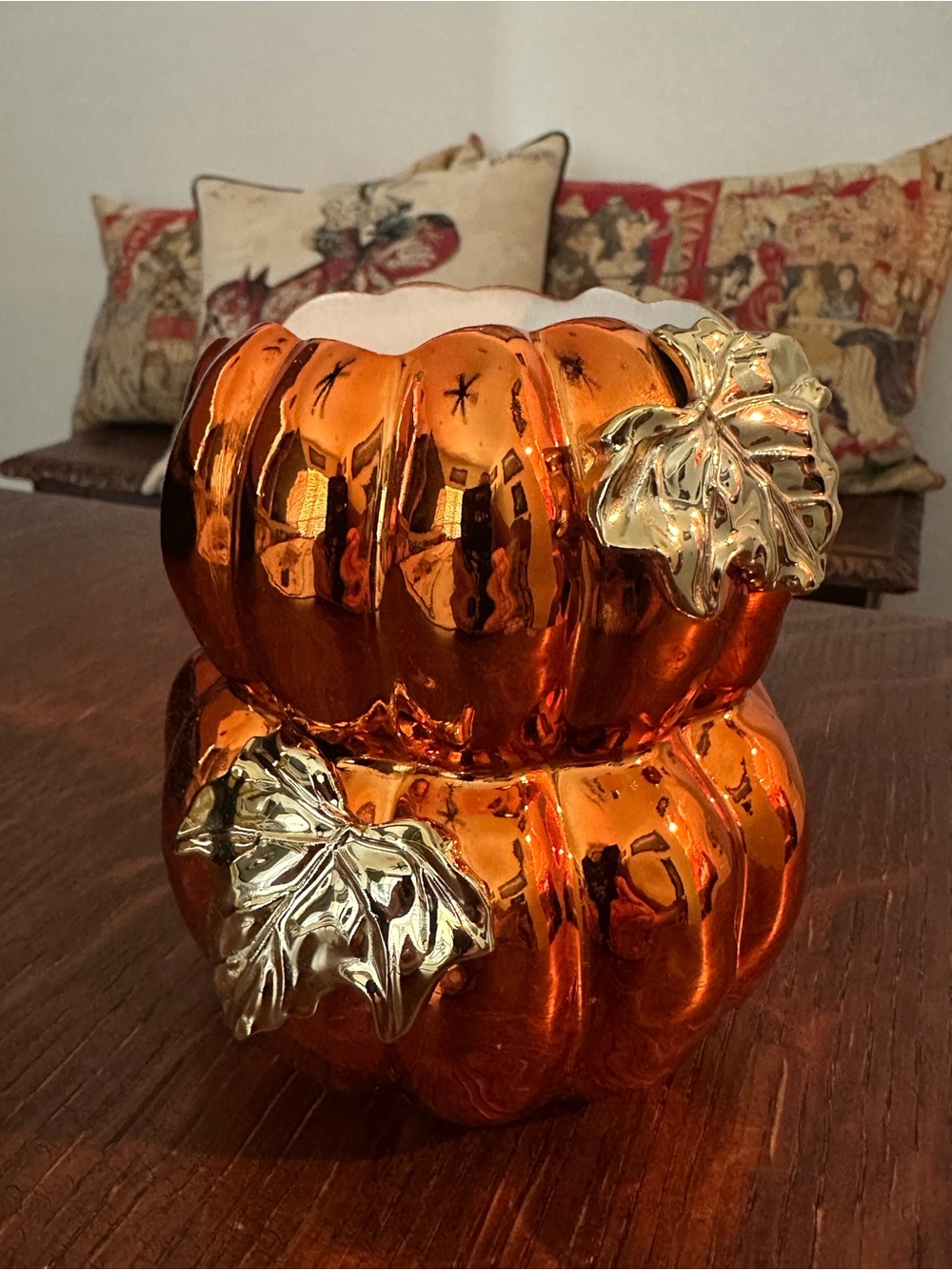 Bath & Body Works Metallic Pumpkin Foaming Hand Soap Holder